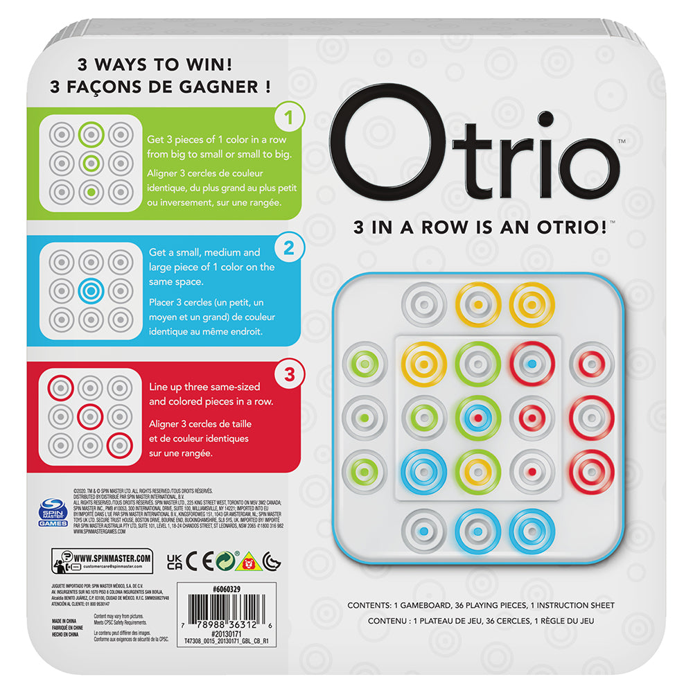Jeu Marbles Otrio (multilingue)