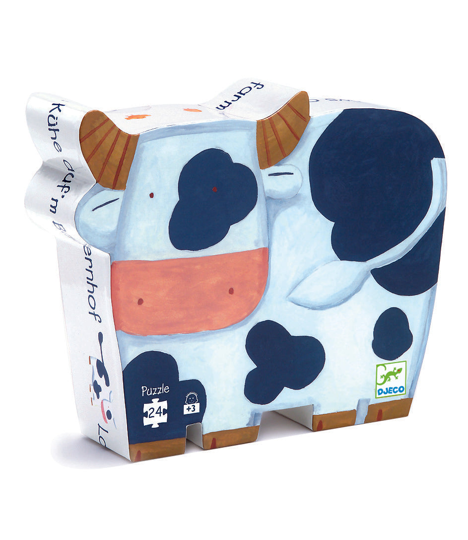 Casse-tête cube en bois 6-en-1 16 pièces - Ferme Casse-tête cube en bois 6-en-1 16 pièces - Ferme