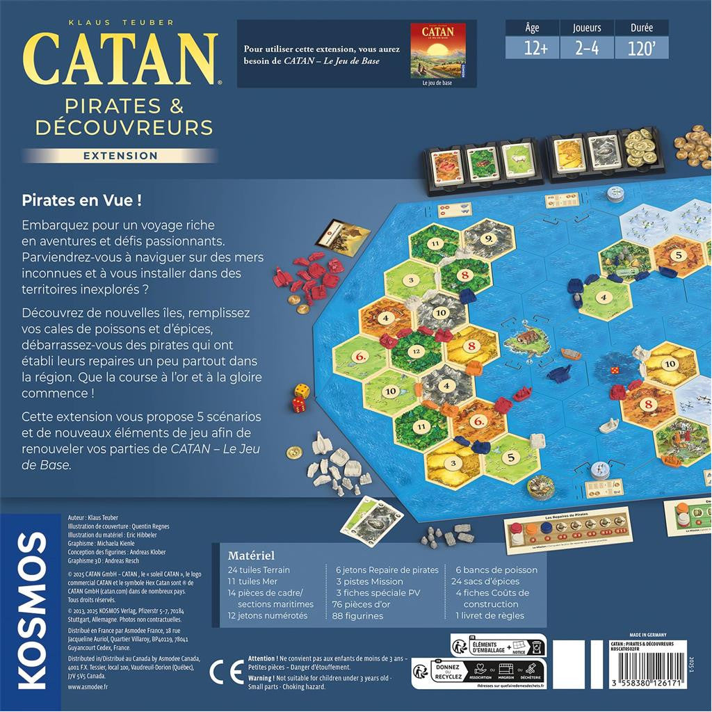 Catan Extension Pirates et Découvreurs -6e Édition