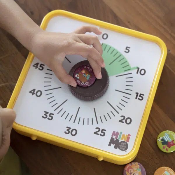 Minuteur visuel magnétique 60 minutes, 19cm