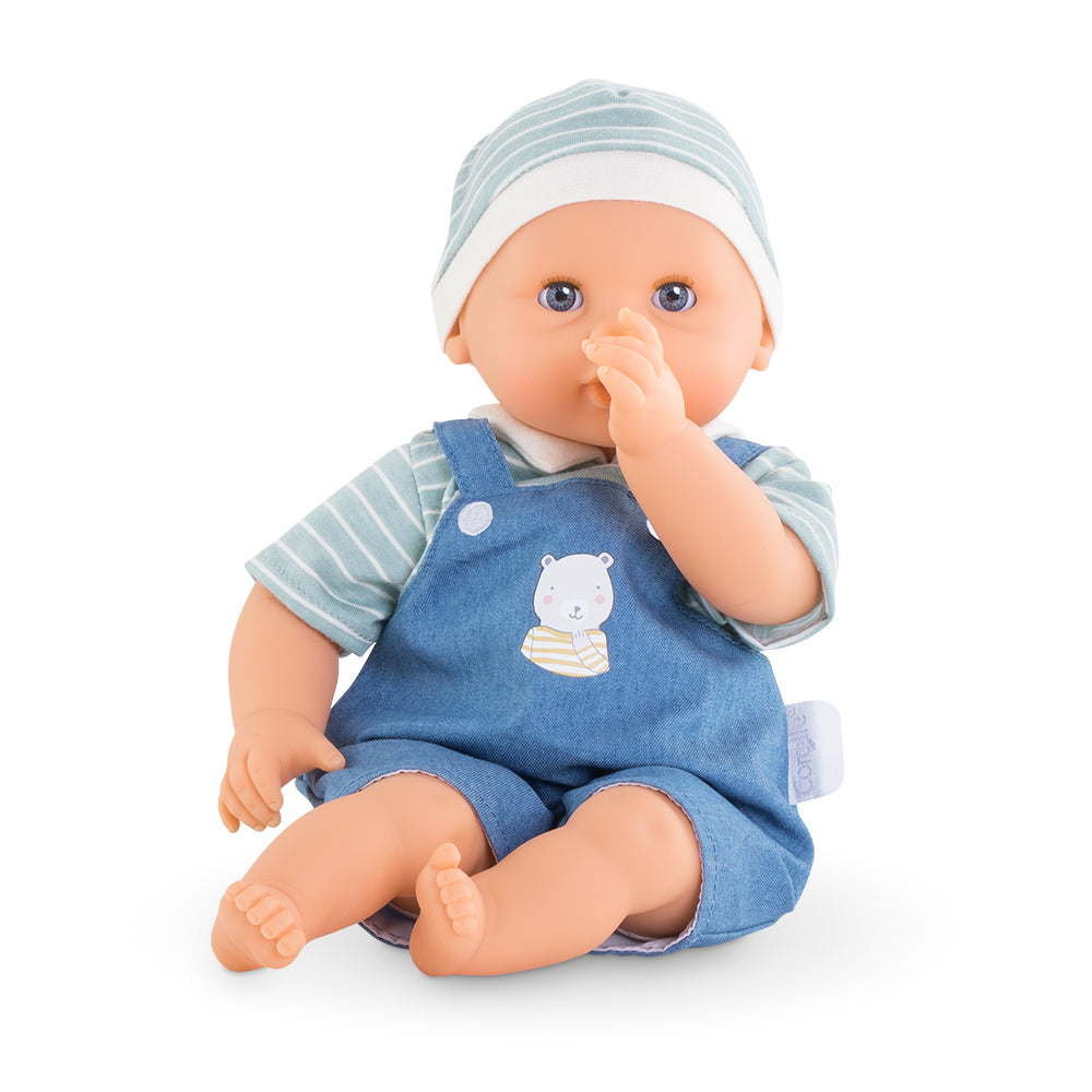 Mon premier Bébé câlin - Maël en salopette (30 cm)
