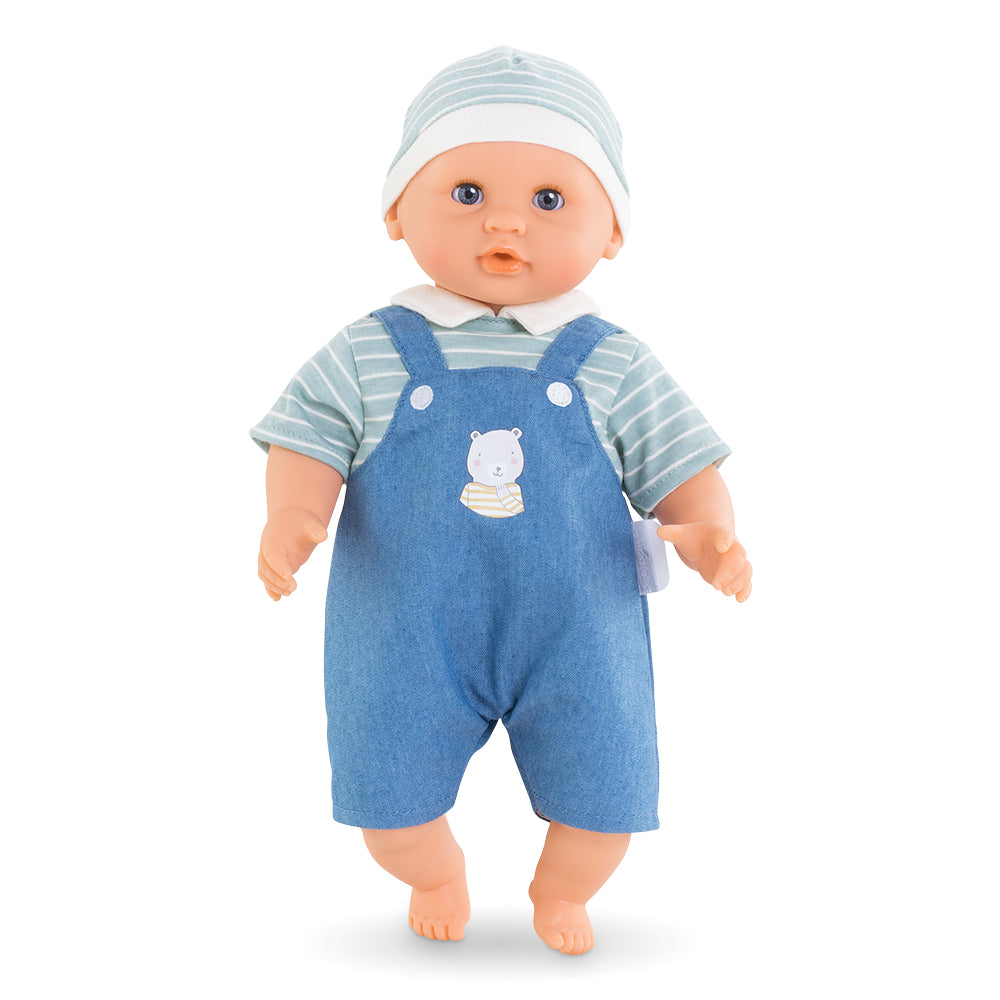 Mon premier Bébé câlin - Maël en salopette (30 cm)