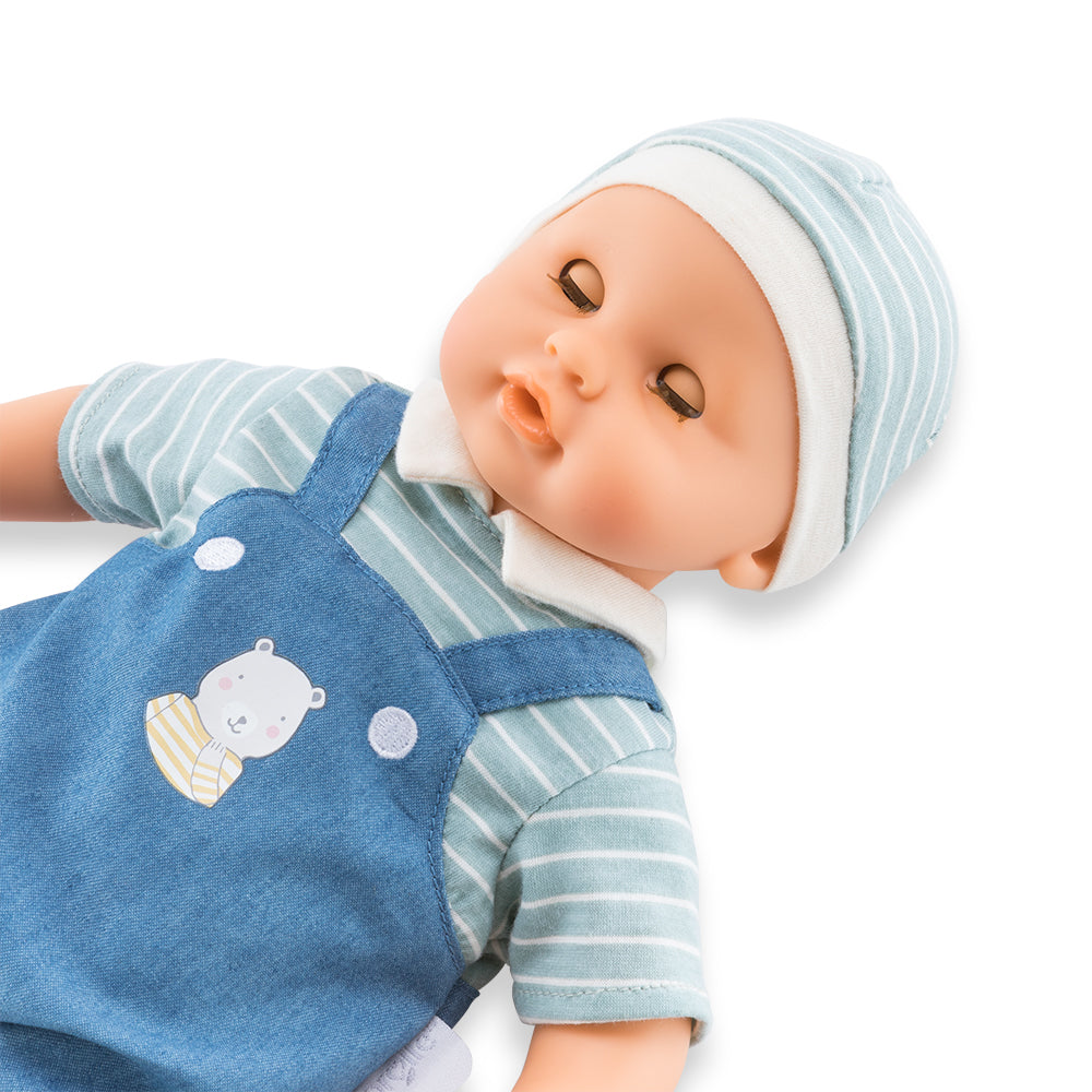 Mon premier Bébé câlin - Maël en salopette (30 cm)