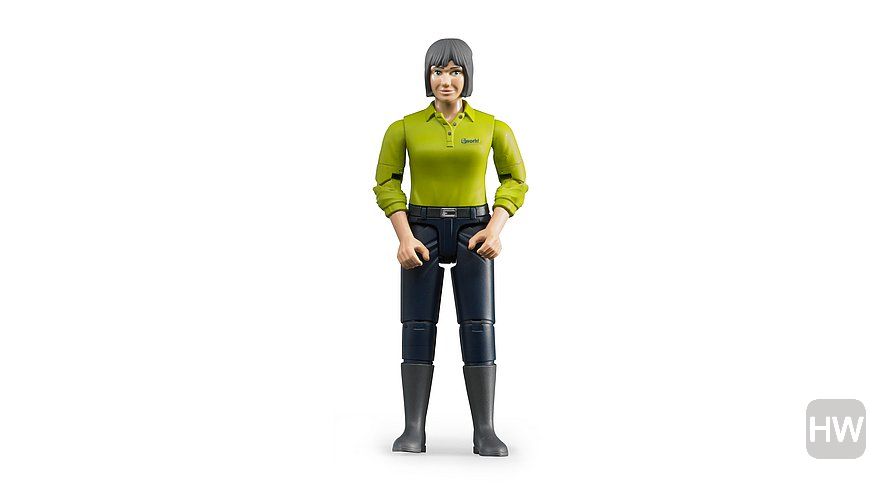 Figurine travailleuse en jeans