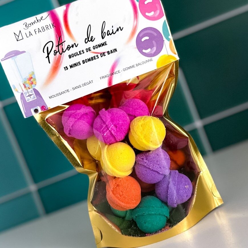 Potion de bain- Boules de gommes