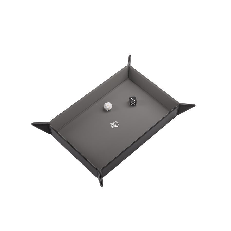 Plateau à dés mag. : rectangulaire - noir / gris