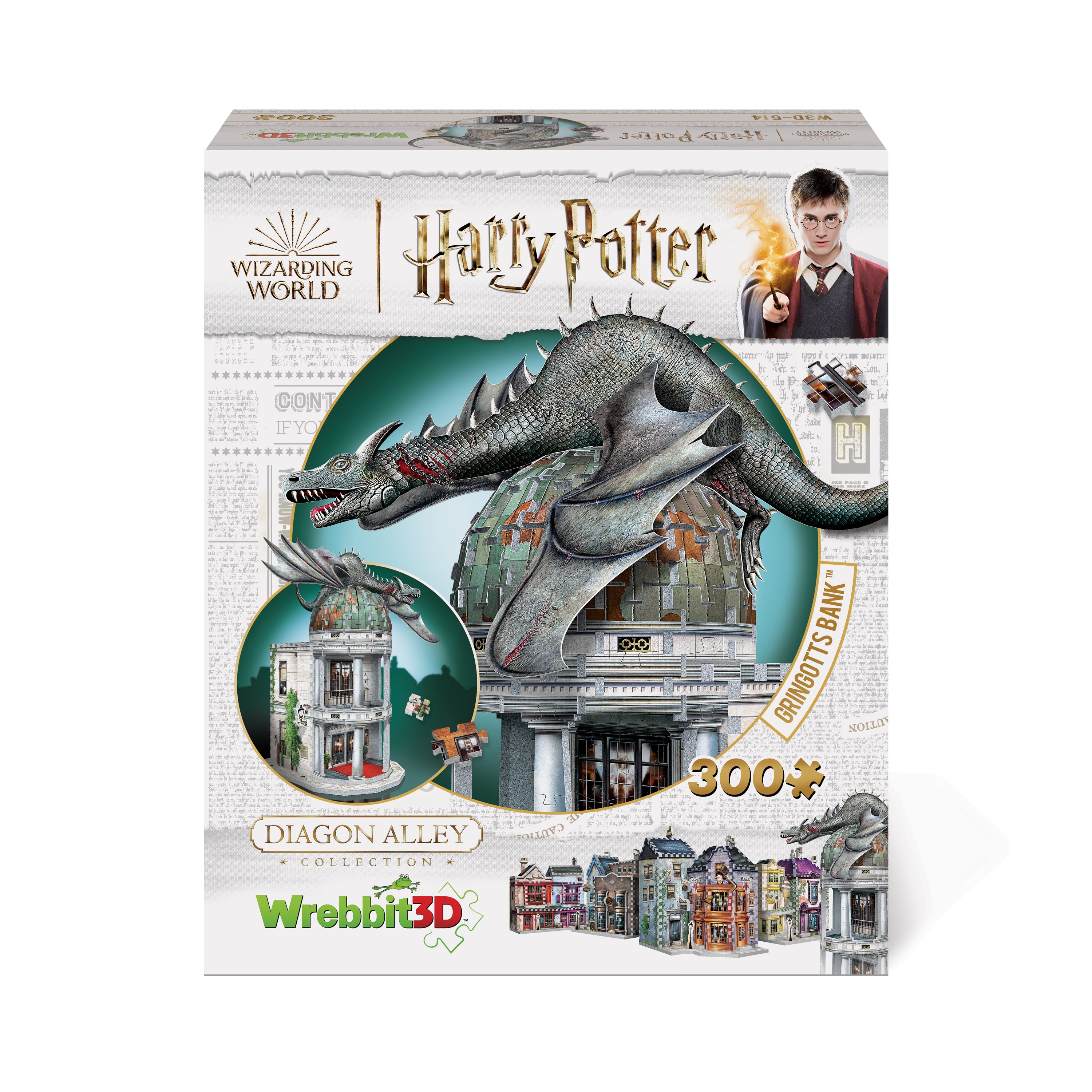 La banque Gringotts, casse-tête 3D
