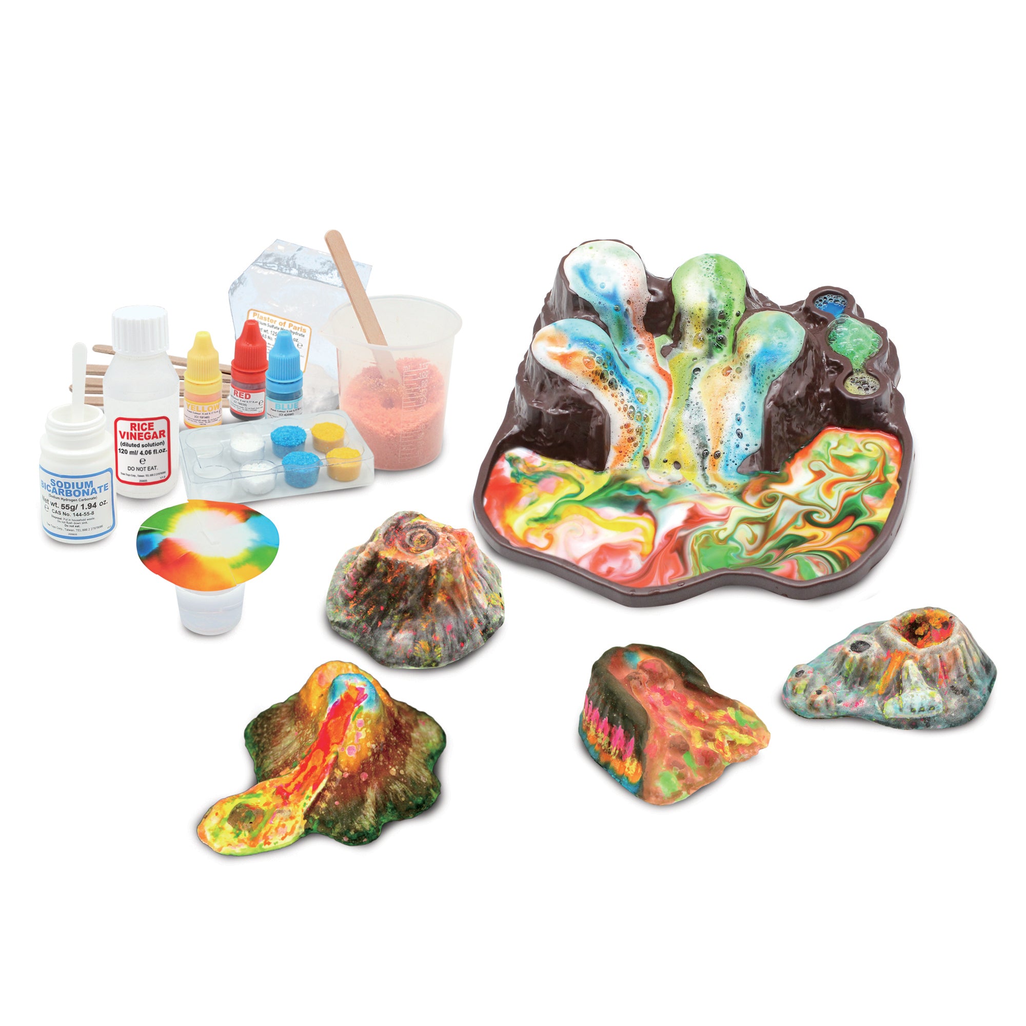 Volcanologue - Éruptions colorées