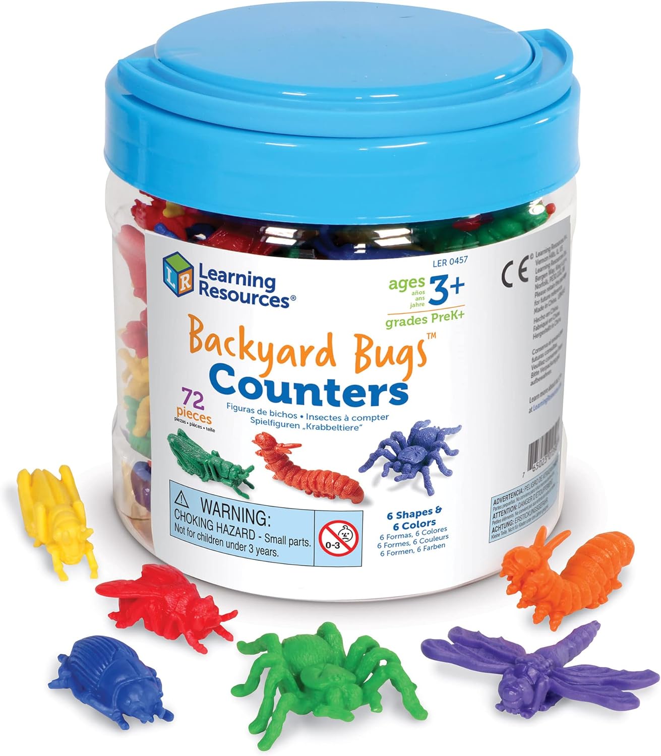 Ensemble d'insectes à compter
