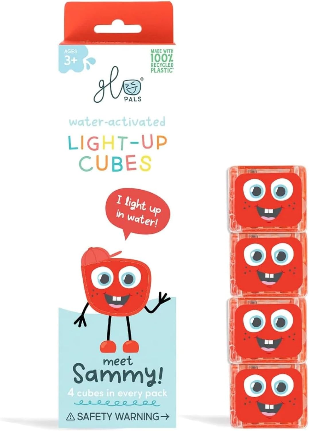 Samy - Cubes lumineux Glo Pals rouges