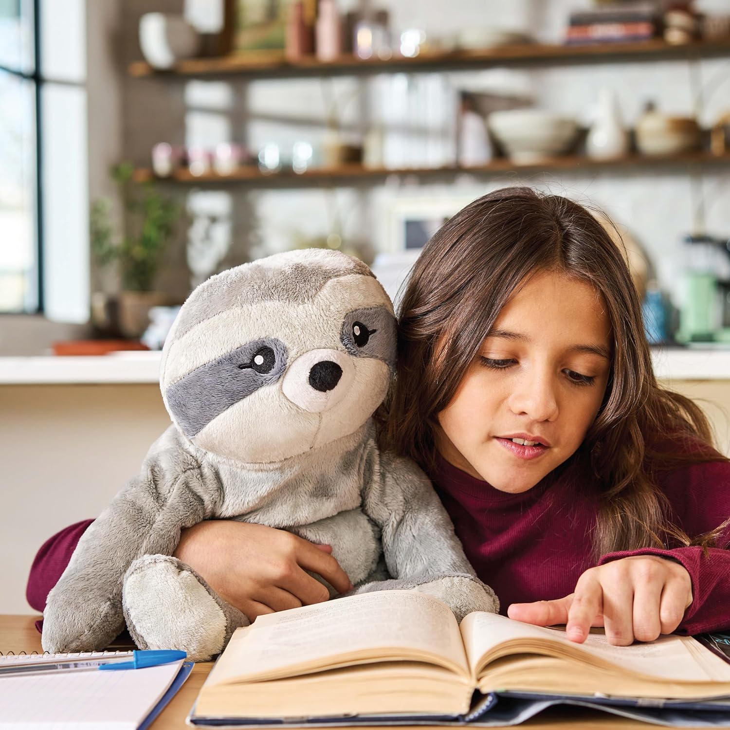 Peluche lestée Sam le paresseux 4,5 livres
