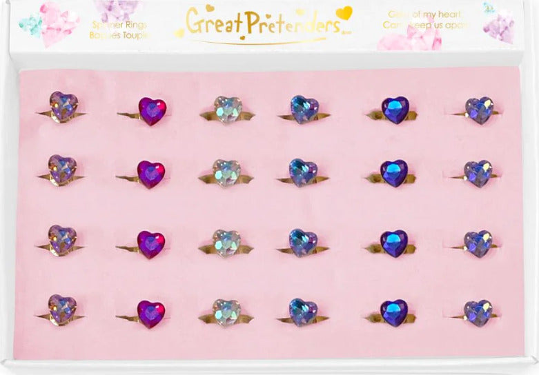 Bague tournante roses (assorties)