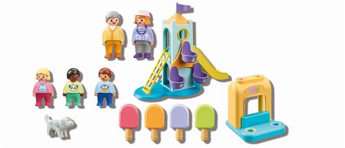 Aire de jeux avec toboggan geant Junior