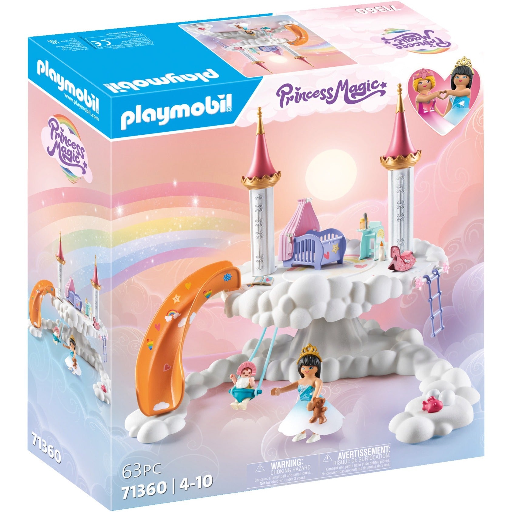 Chambre de bébé dans les nuages