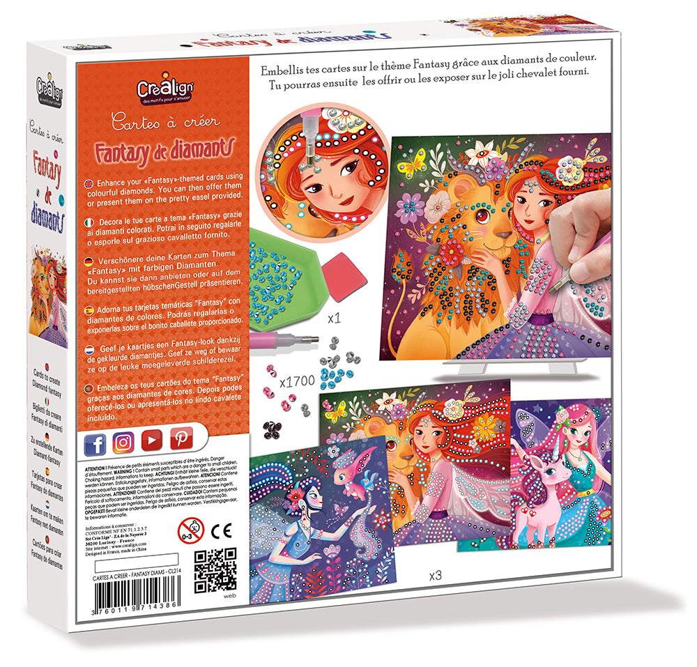 Cartes à créer - Fantasy de diamants