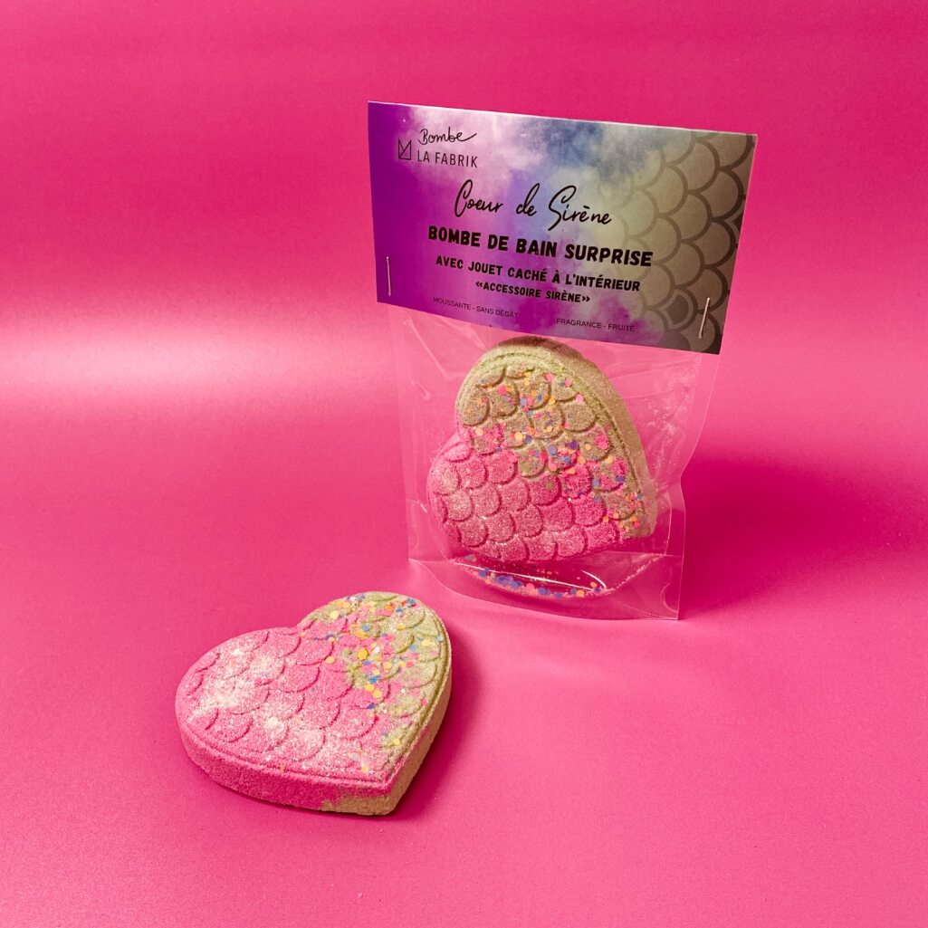 Bombe de bain surprise - Cœur de sirène