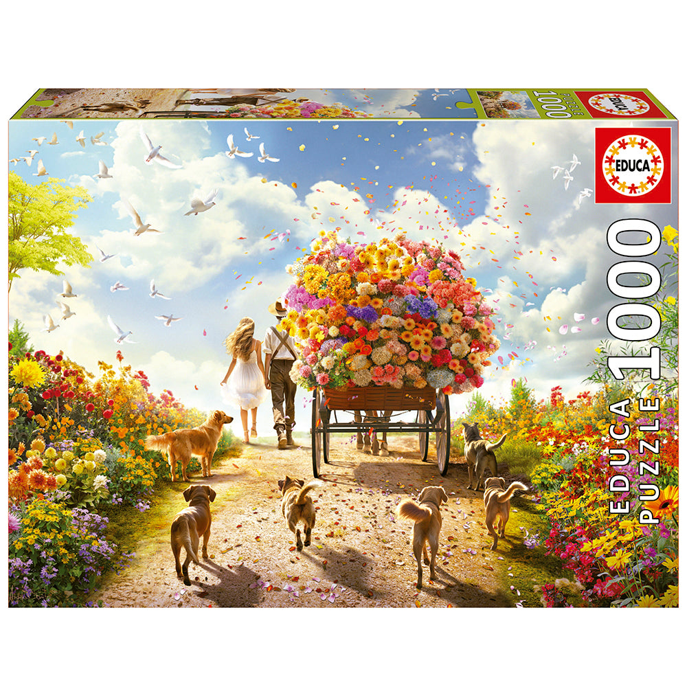 Transport de fleurs, 1000 pièces