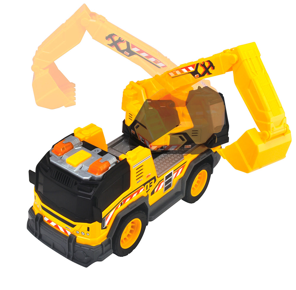 City Heroes Camion excavateur Sons/lumières 30 cm