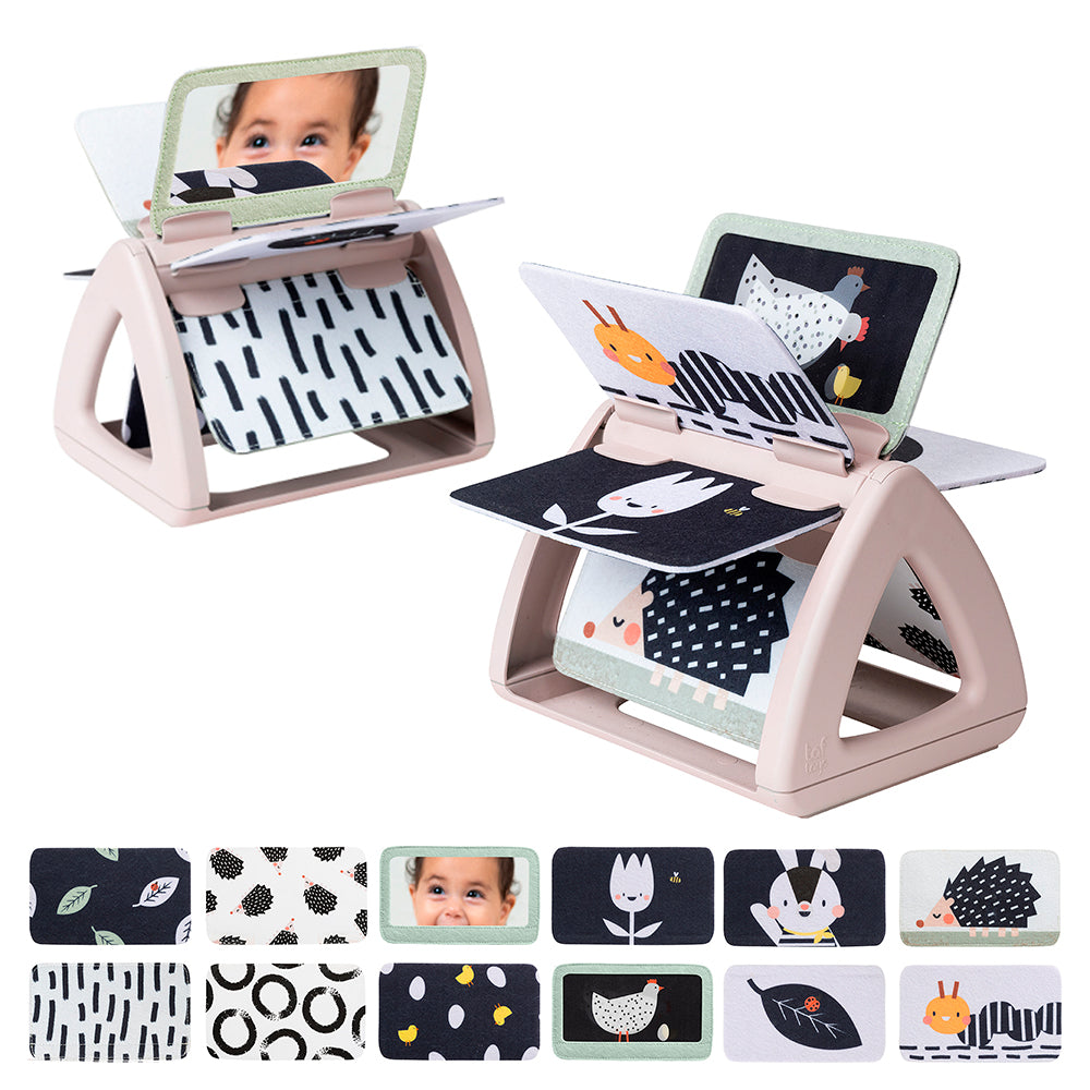 Taf Toys - Livre miroir tournant Noir & Blanc