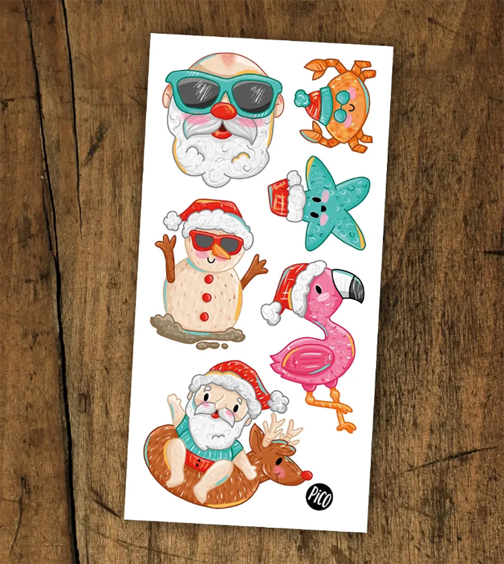 Pico Tatoo- Le Père Noël à la plage