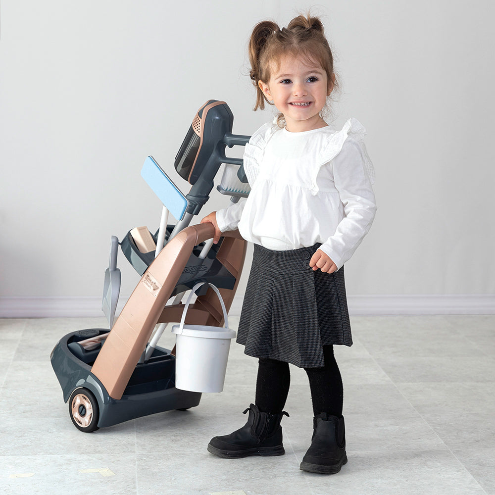 Smoby - Rowenta Chariot Ménage + Aspirateur