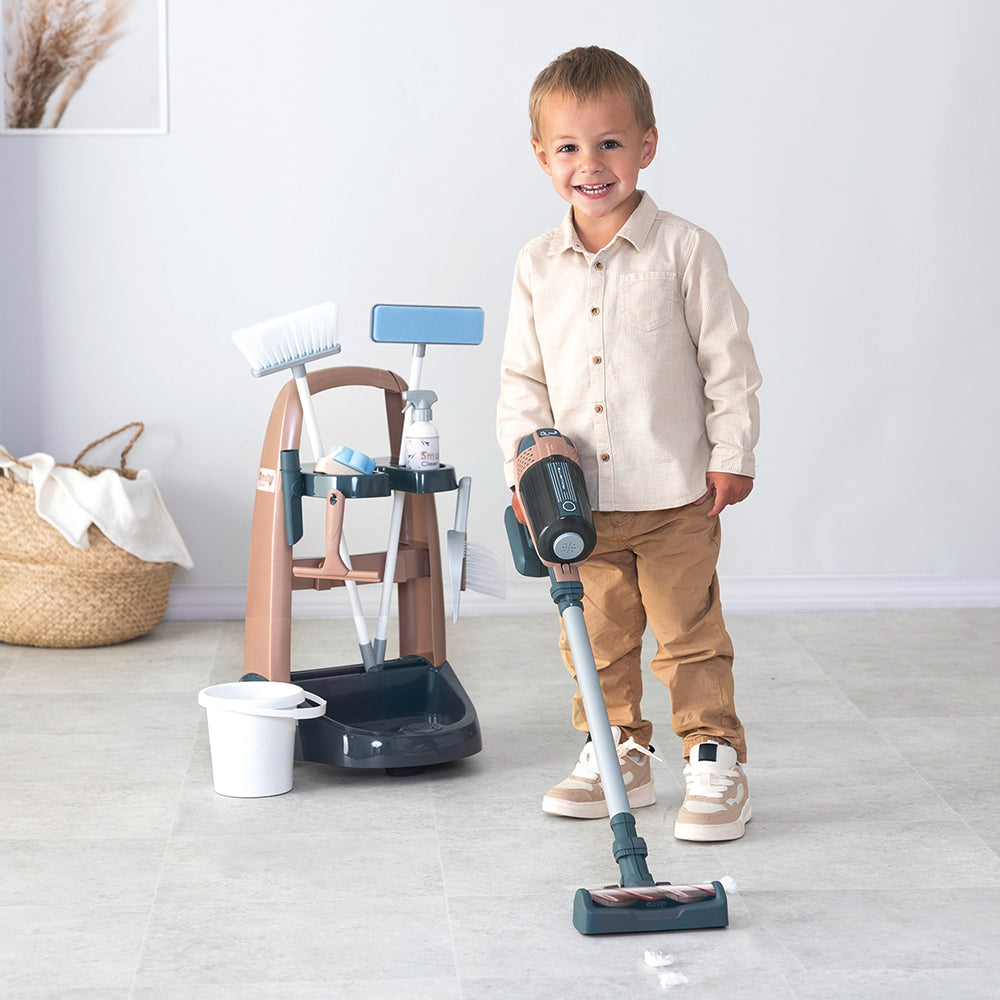 Smoby - Rowenta Chariot Ménage + Aspirateur