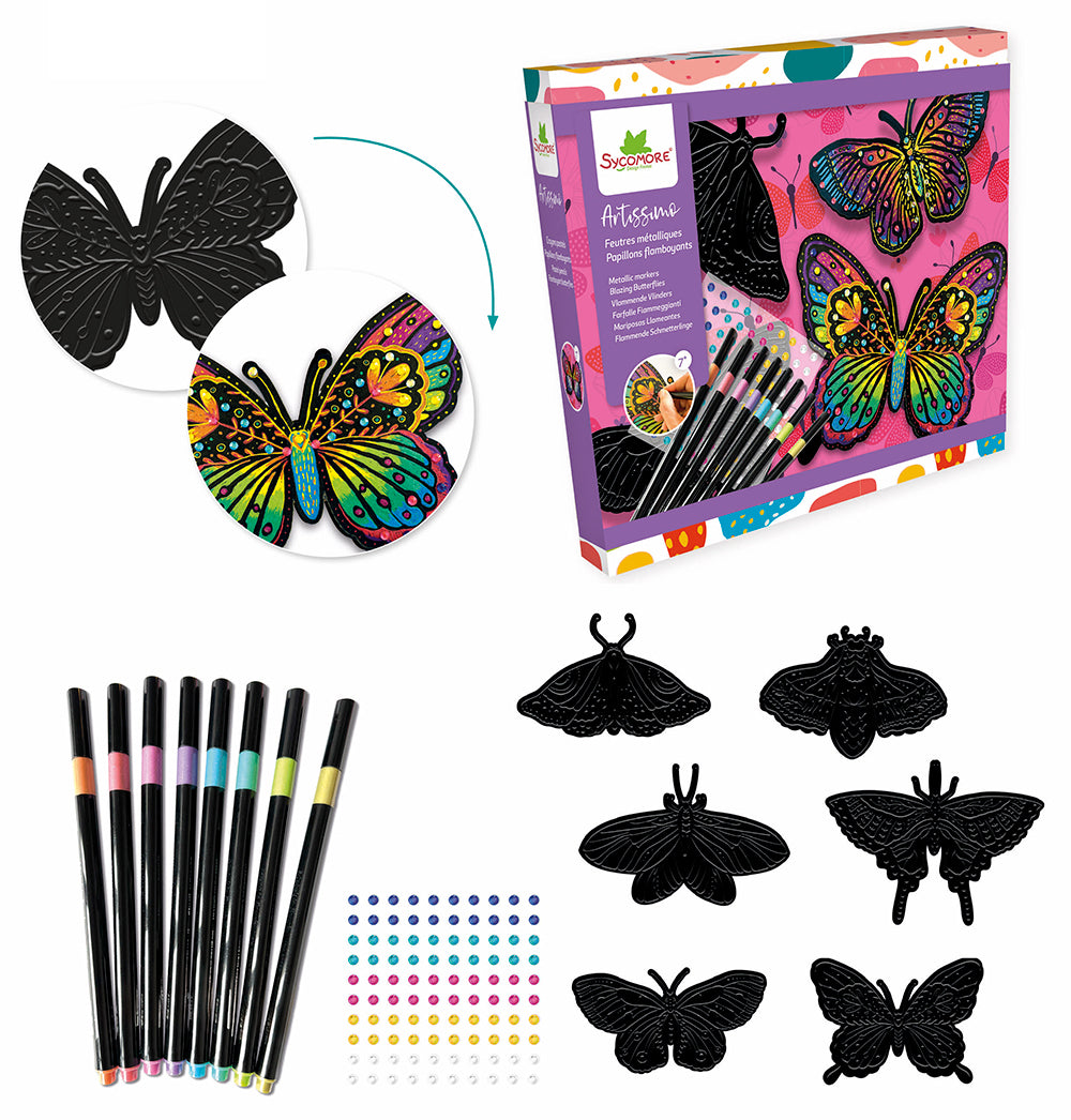 Artissimo 10 crayons pastels Papillons flamboyants