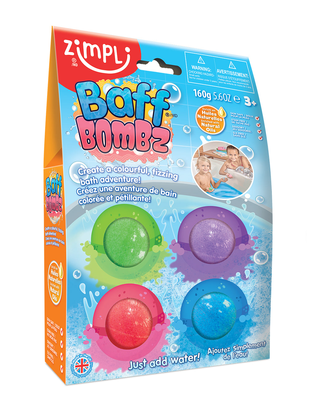 Zimpli - Baff Bombs paquet de 4 balles