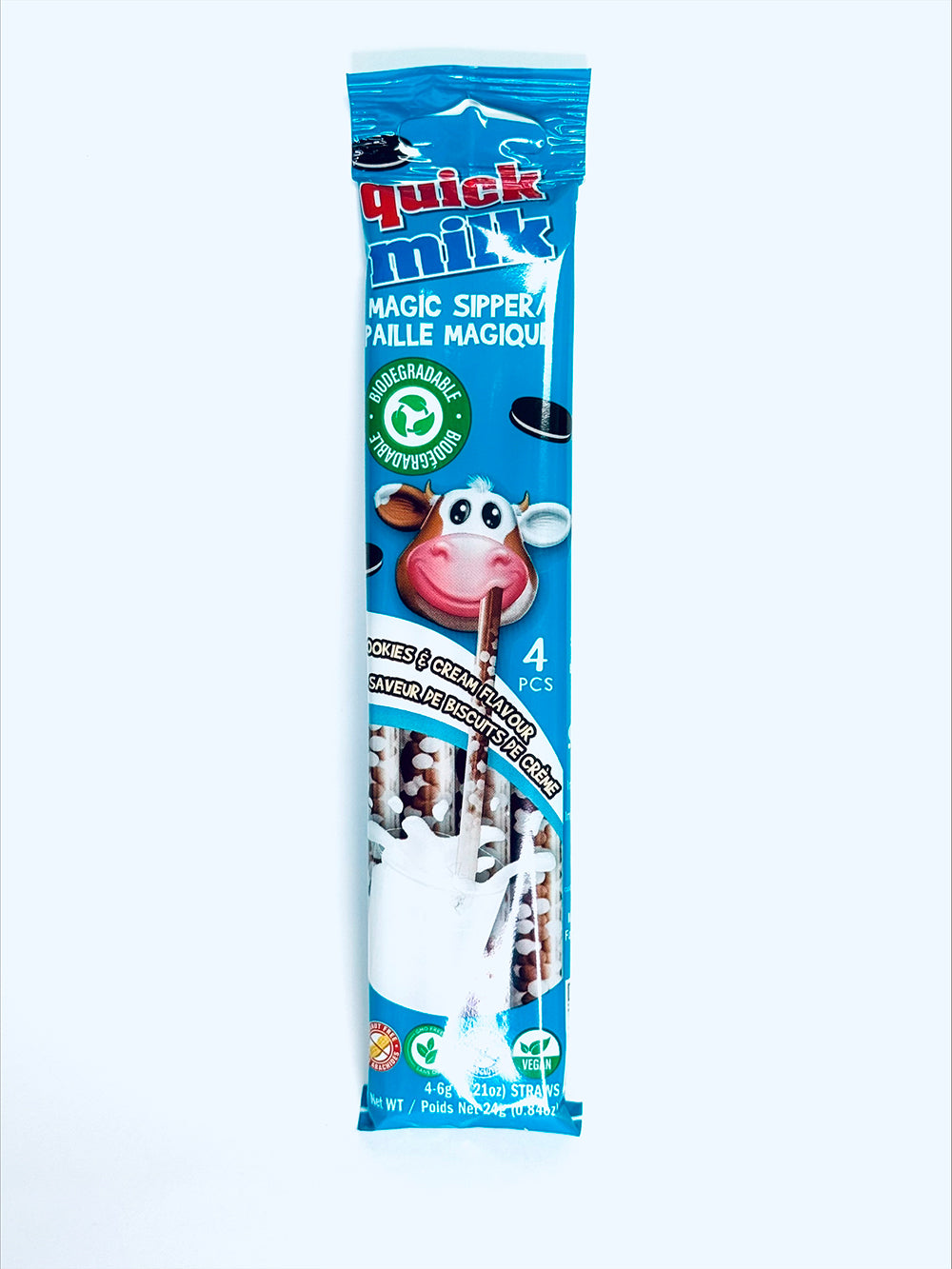 Bonbon - Paille magique: Biscuits et crème