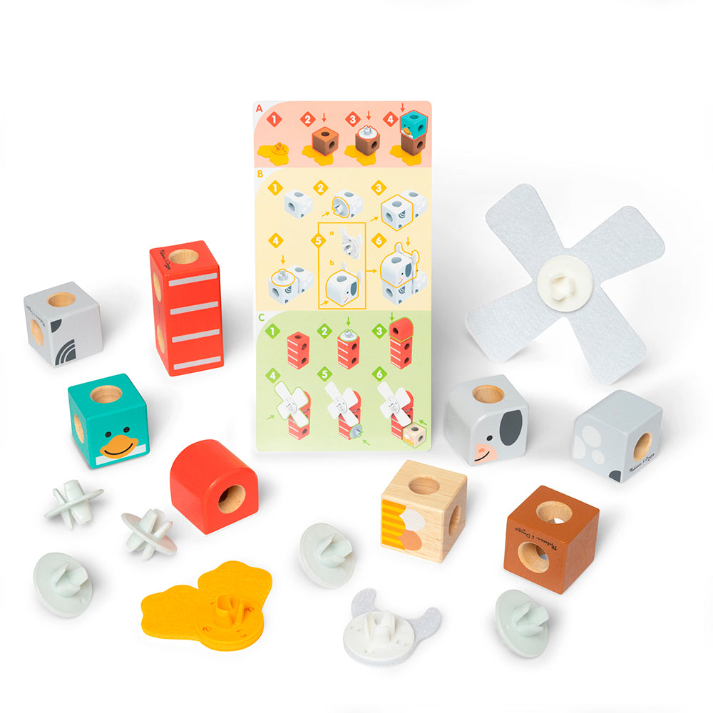 Blockables - Kit de jeu amis de la ferme 16 pièces