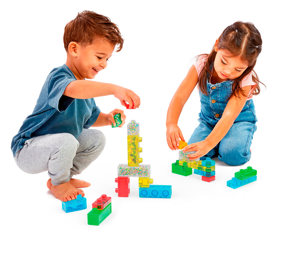 Jelly Blox - Boite de rangement 2-en-1 30 pièces