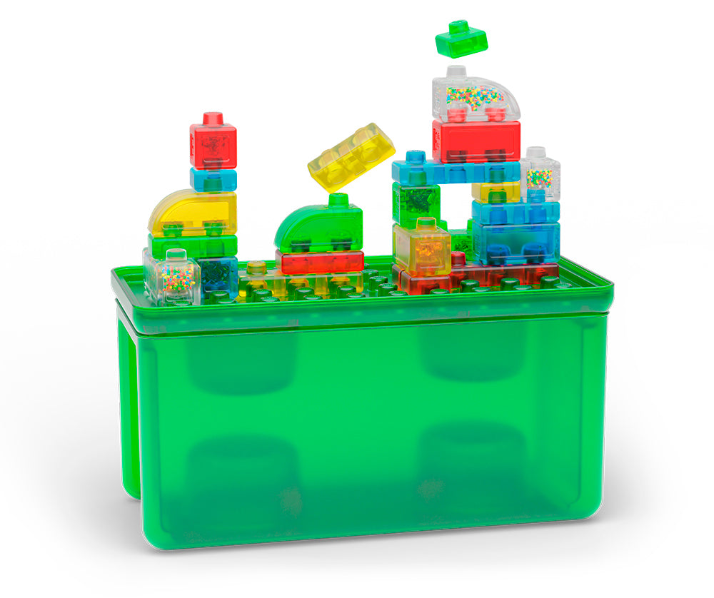 Jelly Blox - Boite de rangement 2-en-1 30 pièces