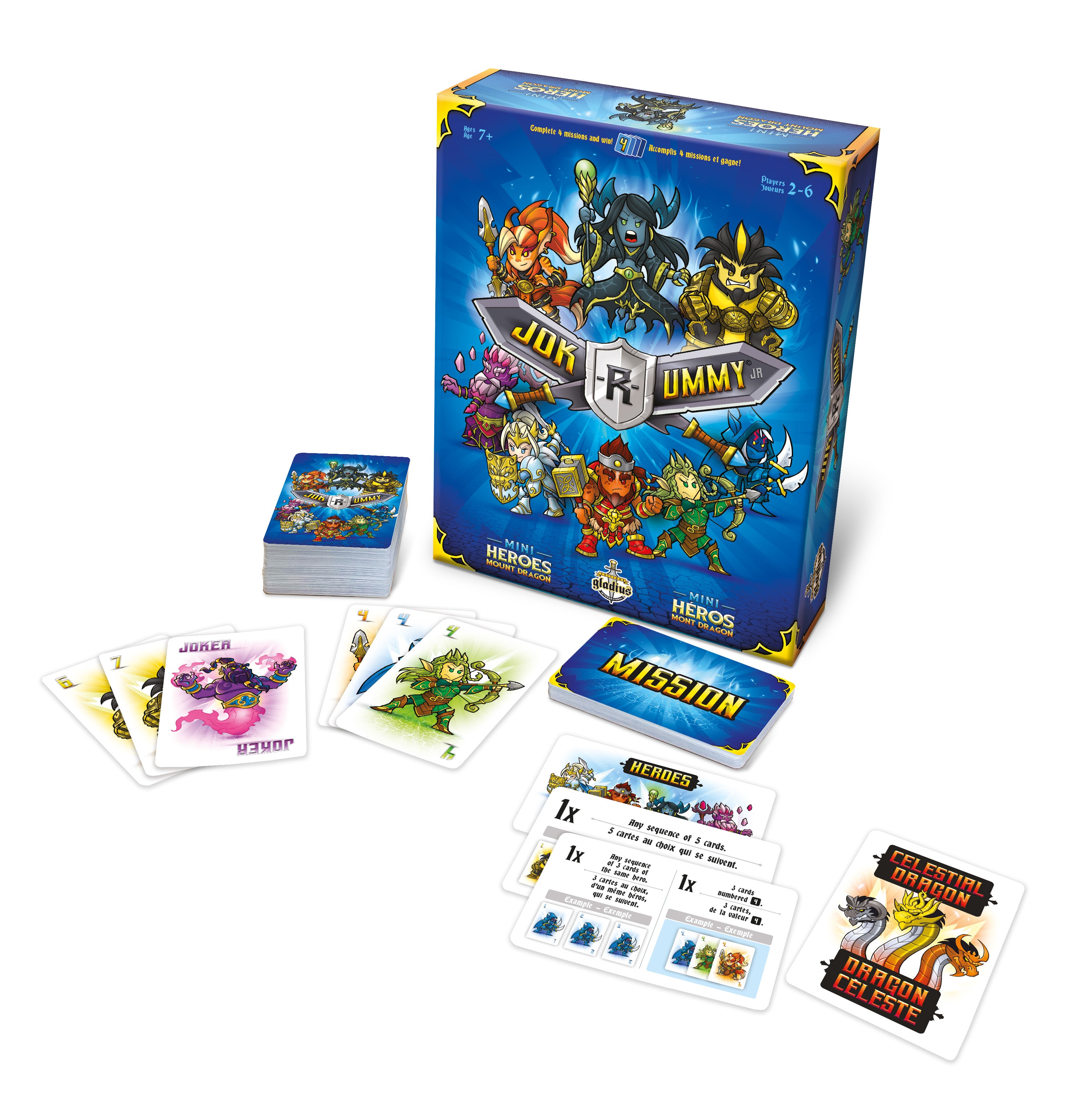 Jok-R-ummy junior - Mini Héros du Mont Dragon