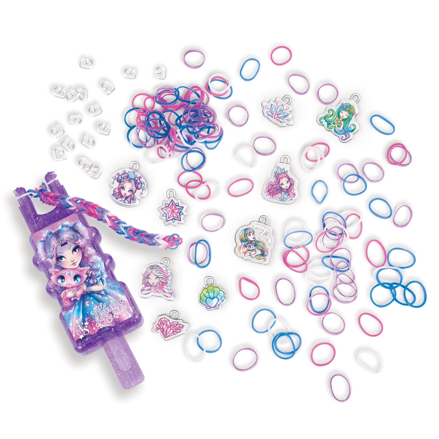 Rainbow Loom- Auto loom Ensemble breloques