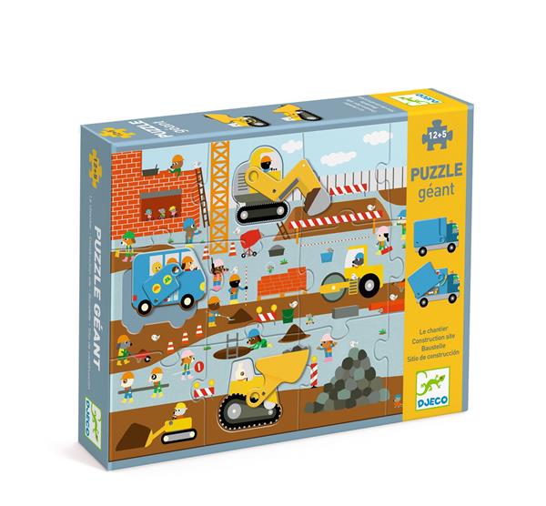 Giant puzzle / Construction site - 12pcs + 5pcs