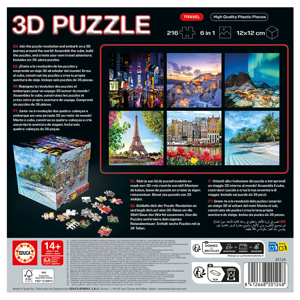 3D Puzzle Cube - Voyage