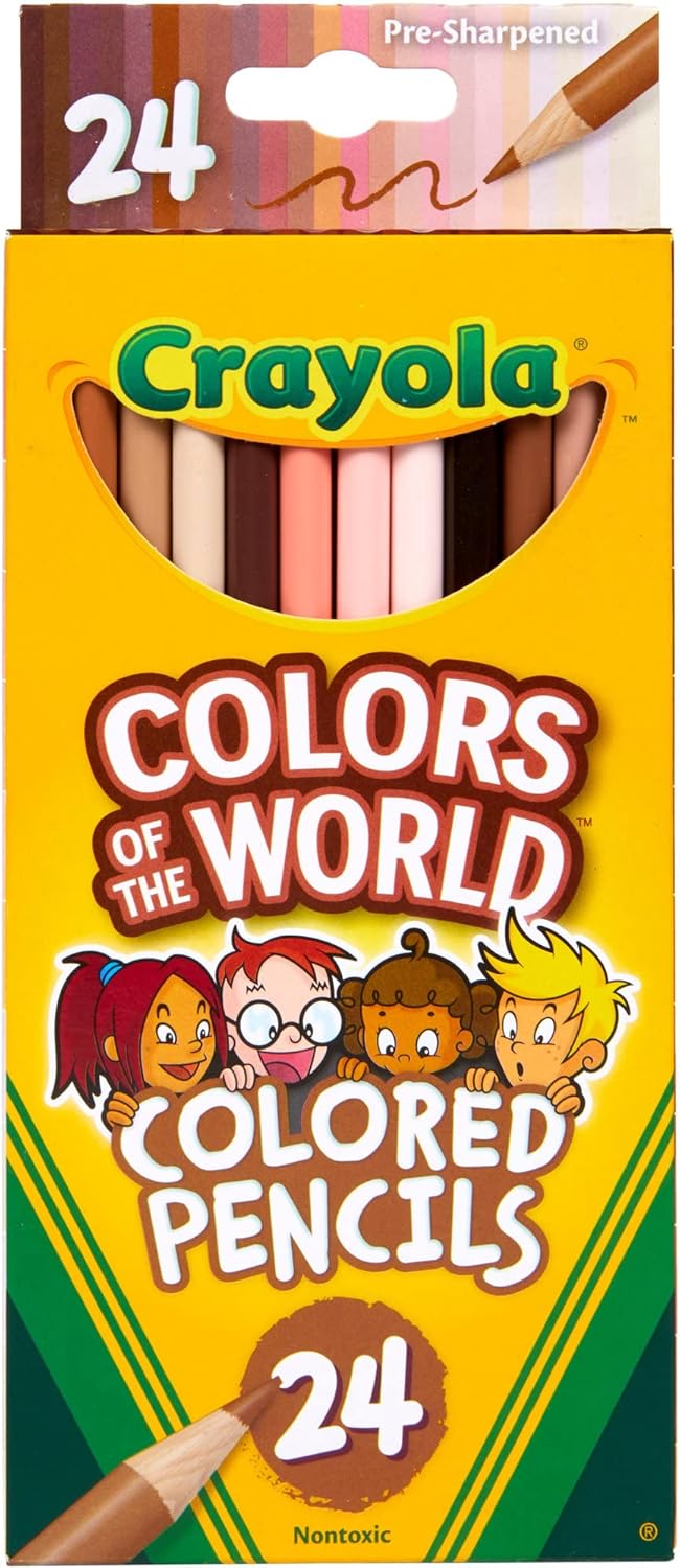 24 Crayons couleurs "Colors of the World"