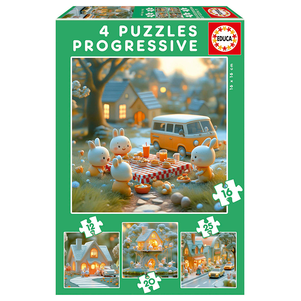 Casse-têtes progressifs Ville de lapins