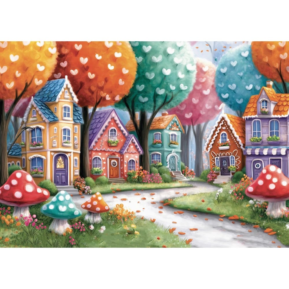 Rainbow colored street, 1000 pièces