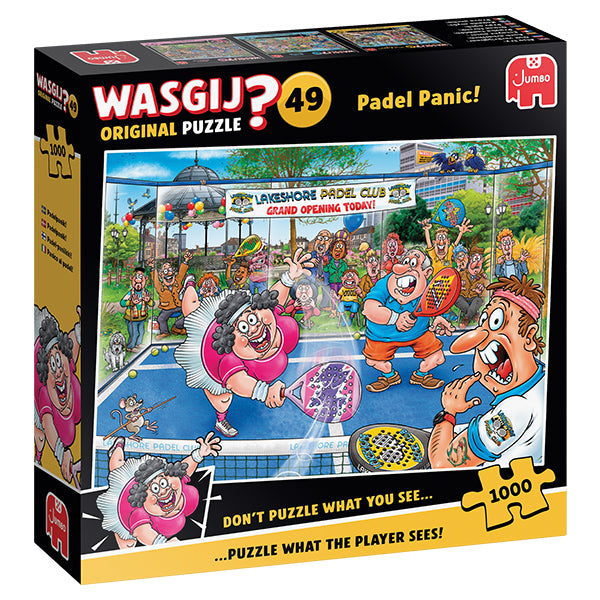 Wasgij Original #49 Panique au padel, 1000 pièces