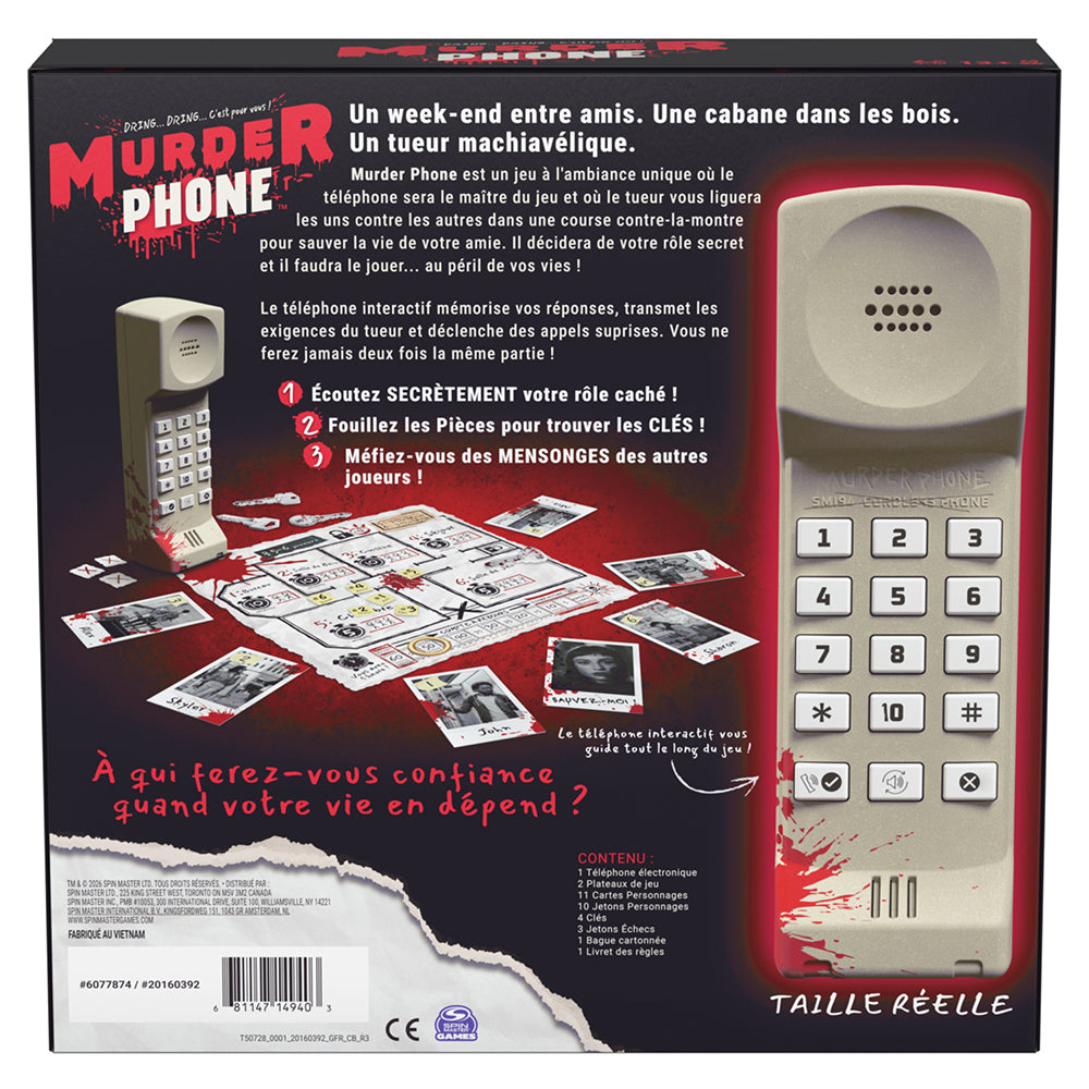 Jeu Murder Phone - Version française