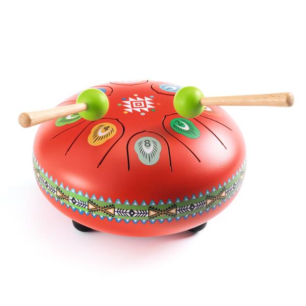 Animambo - Tambour à languettes rouge - 8 notes