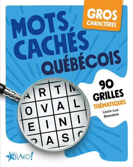 Mots cachés québécois Gros caractères 90 grilles