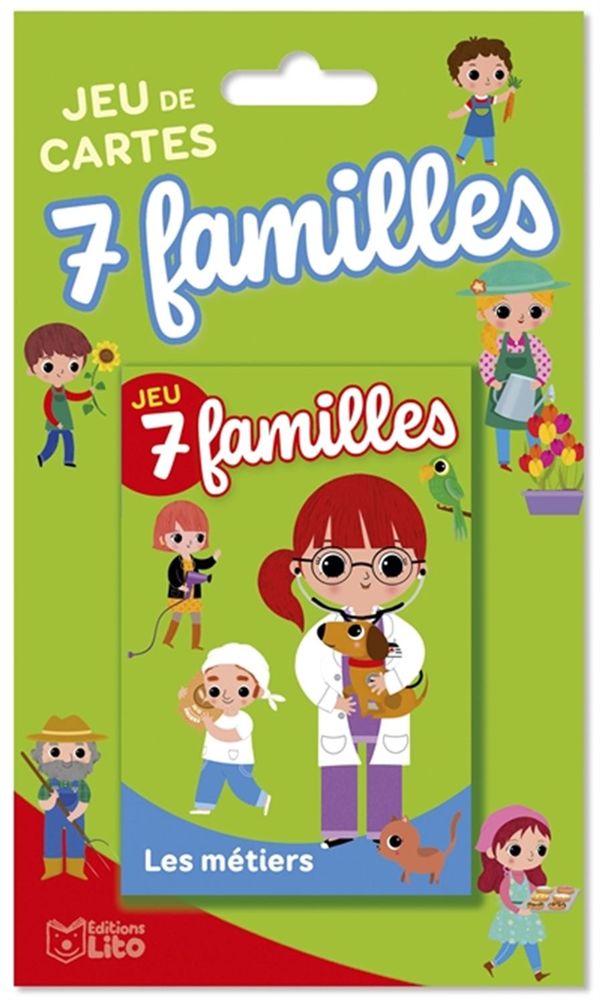 Jeu De Cartes Ancien - Les 7 Familles : Les Métiers - Édition Française Vintage