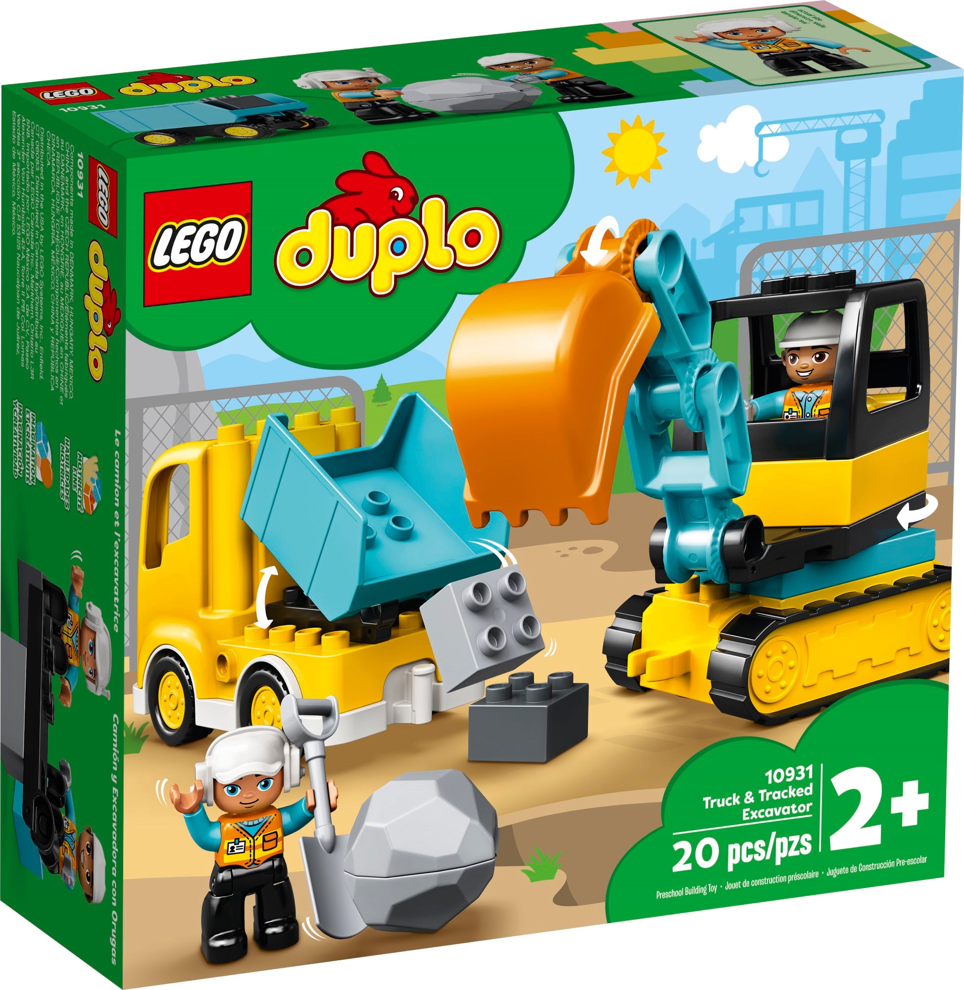 LEGO DUPLO Town - Le pont et les rails de train (10872) 