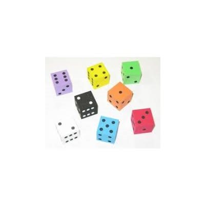 De 6 faces en mousse 25 mm