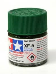 Peinture acrylique 10ml XF-5 FLAT GREEN