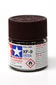 Peinture acrylique 10ml XF-9 FLAT HULL RED ACRYLIQ