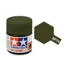 Peinture acrylique 10ml XF-74 MC TAMIYA OLIVE DRAB
