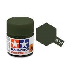 Peinture acrylique 10ml XF-81 Tamiya Dark green 2